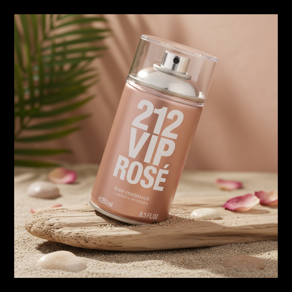 212 Vip Rosé Body Spray Feminino - Carolina Herrera - Universo do Perfume