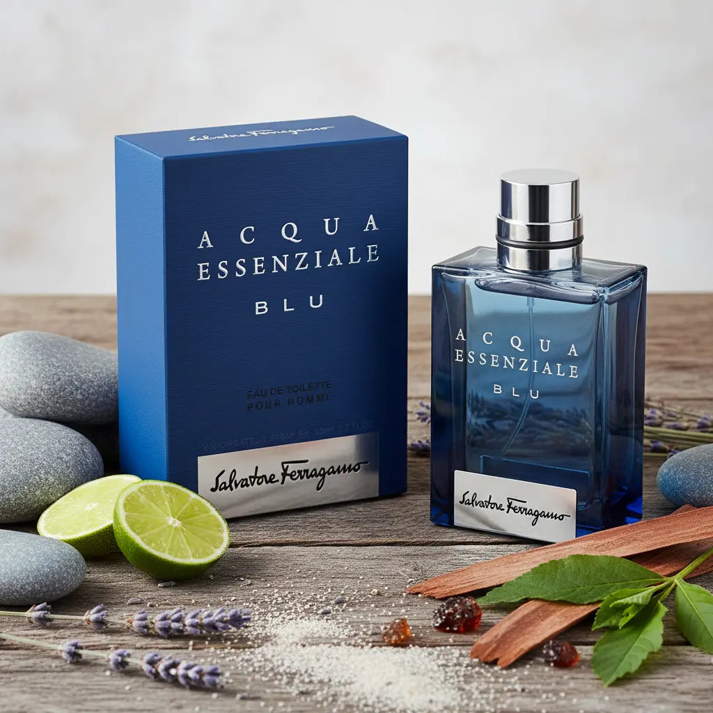 Acqua Essenziale Blu Eau de Toilette Masculino - Salvatore Ferragamo - Universo do Perfume