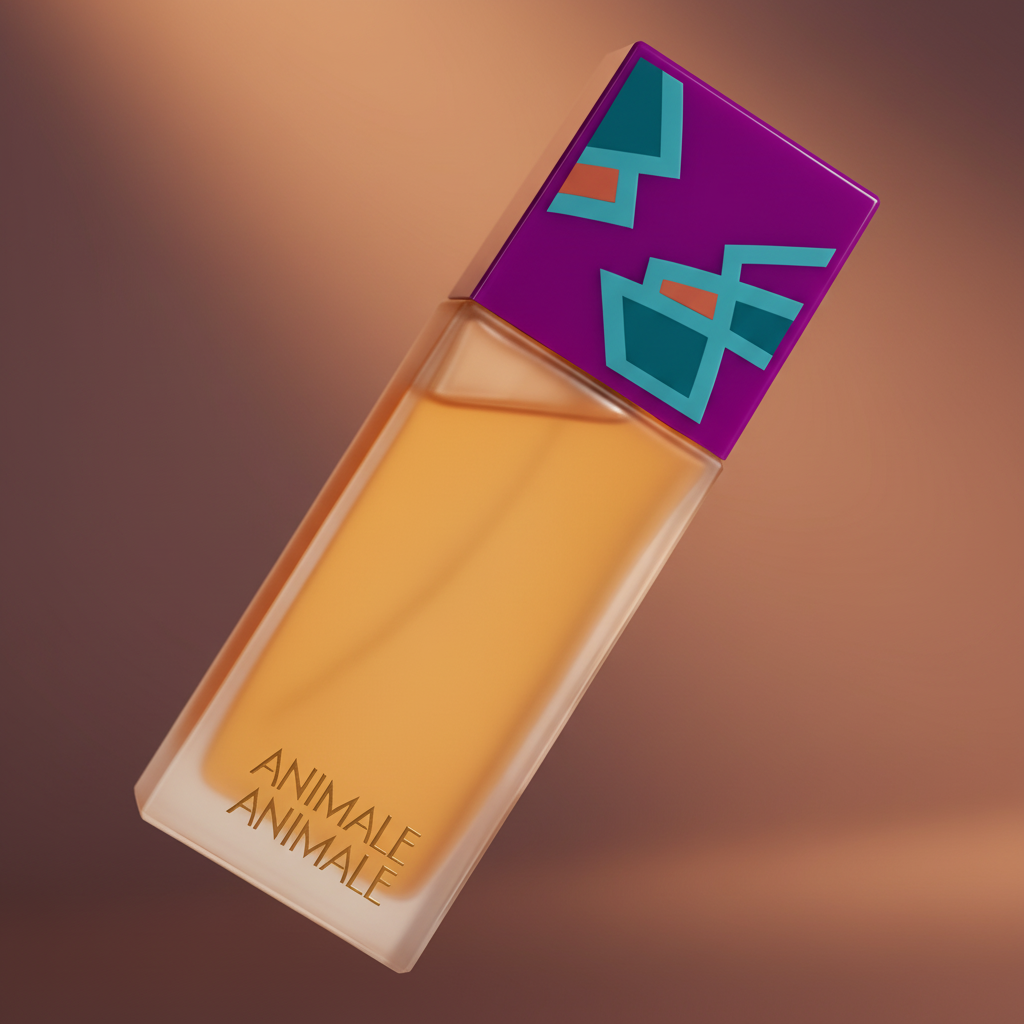 Detalhe do frasco do perfume Animale Animale Eau de Parfum Feminino - Animale com foco no vidro e no líquido