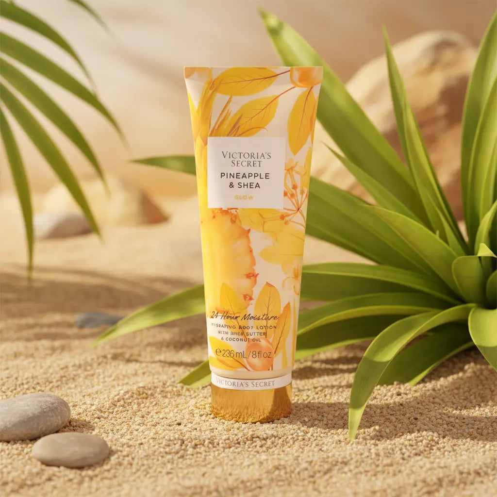Hidratante Corporal Pineapple & Shea Glow Cuidados Corporais - Victoria's Secret - Universo do Perfume