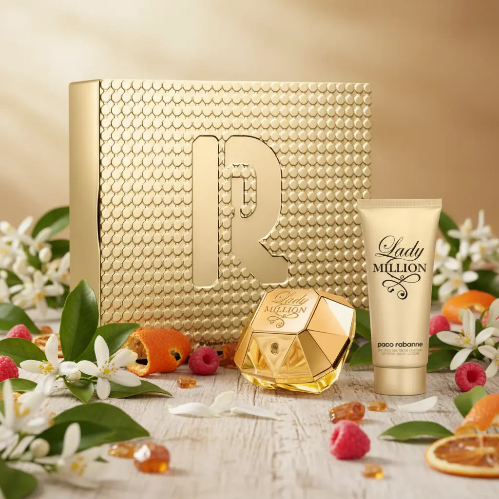 Kit Lady Million Eau de Parfum Feminino + Loção Hidratante Corporal - Paco Rabanne - Universo do Perfume