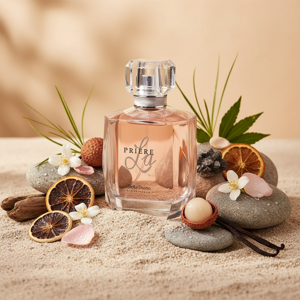 Perfume La Priere Eau de Parfum Feminino - Stella Dustin em composição olfativa inspirada na fragrância