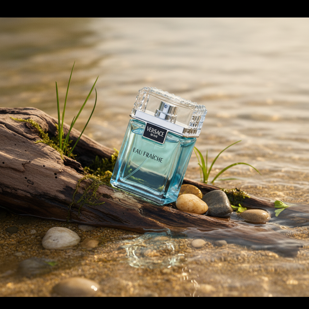 Perfume Miniatura Versace Man Eau Fraîche Eau de Toilette Masculino - Versace em composição olfativa inspirada na fragrância