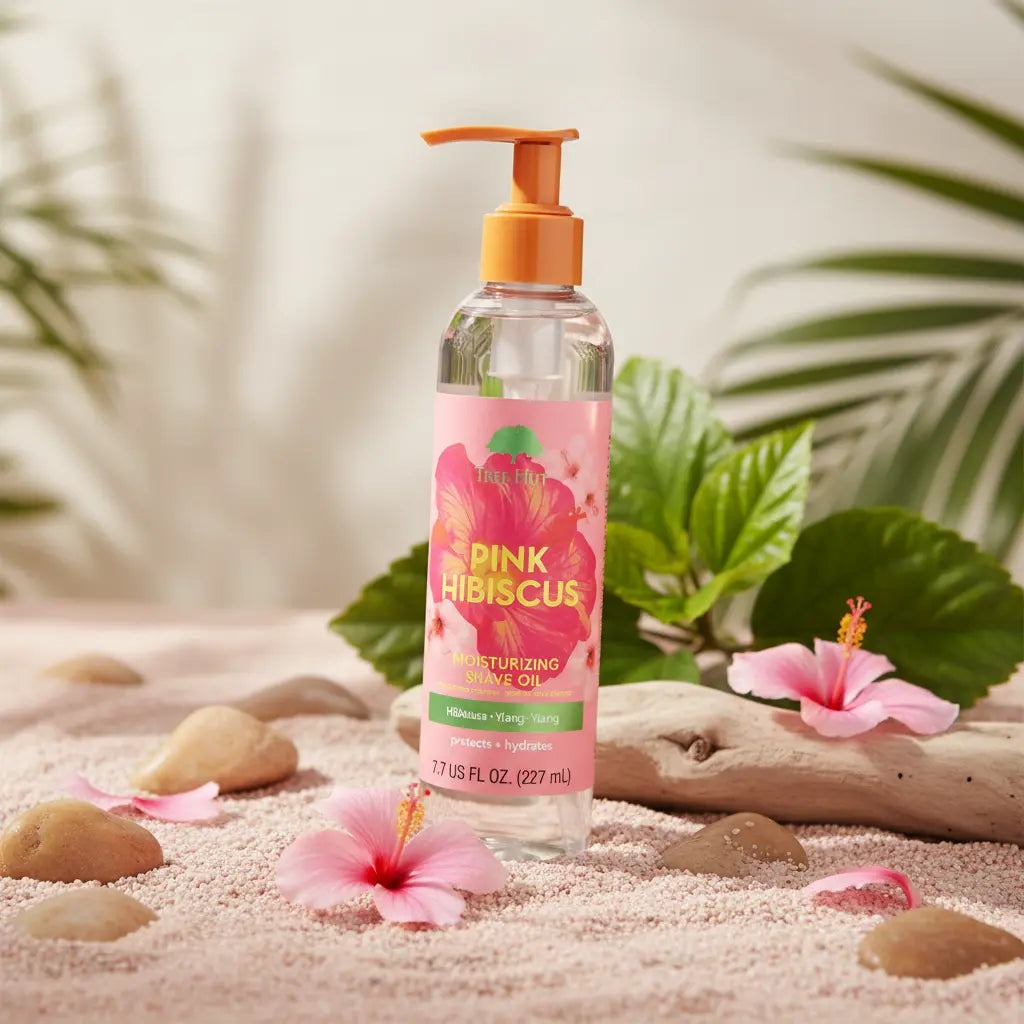 Pink Hibiscus Moisturizing Shave Oil Óleo para Depilação - Tree Hut - Universo do Perfume