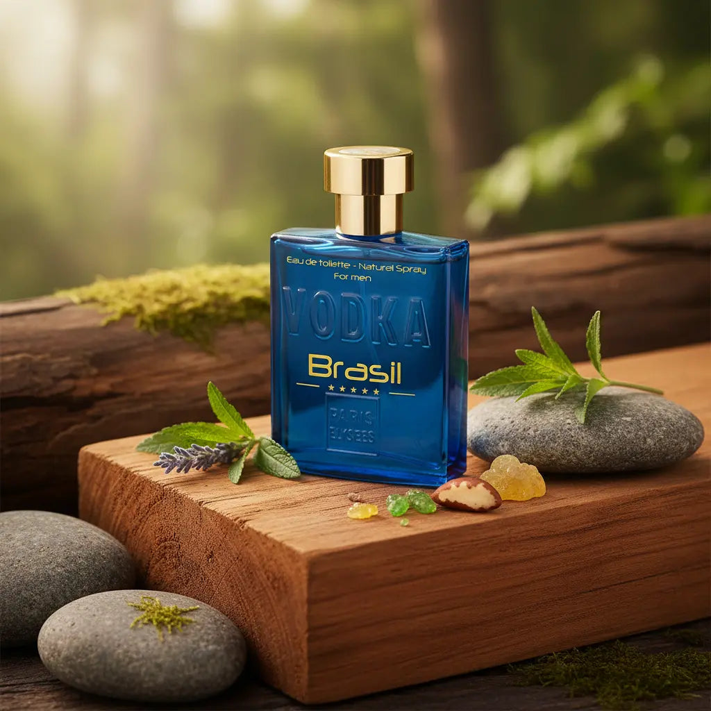 Vodka Brasil Azul Eau de Toilette Masculino - Paris Elysees - Universo do Perfume