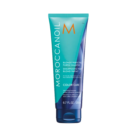 Shampoo Blonde Perfecting Purple Color Care 200ml - Moroccanoil - Universo do Perfume