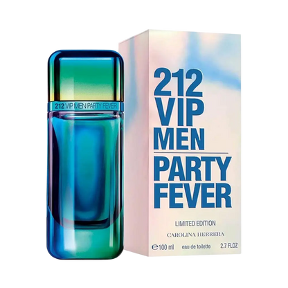 212 VIP Men Party Fever Limited Edition Eau de Toilette Masculino - Carolina Herrera - Universo do Perfume