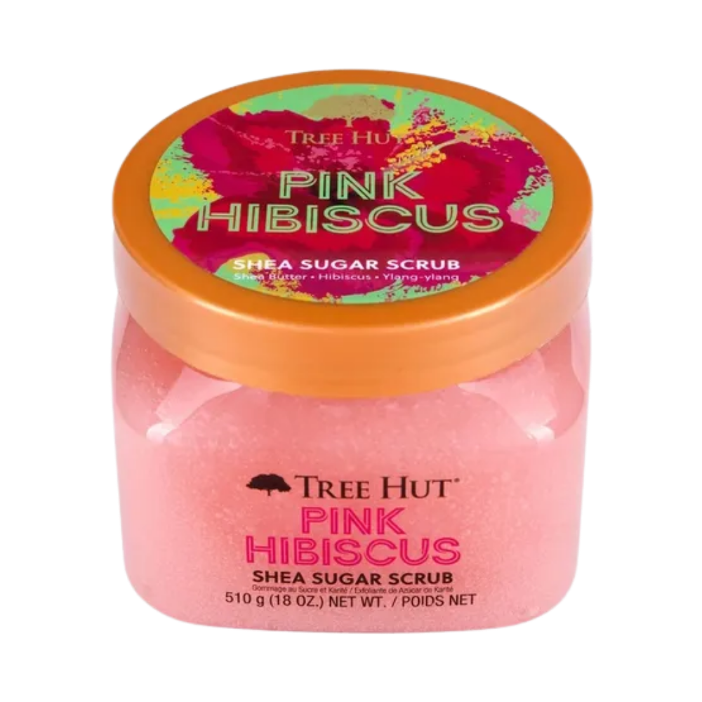 Pink Hibiscus Shea Sugar Scrub Esfoliante Corporal - Tree Hut - Universo do Perfume