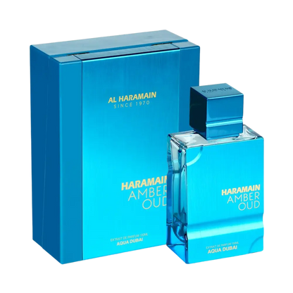 Amber Oud Aqua Dubai Extrait de Parfum Unissex - Al Haramain 100ml - Universo do Perfume