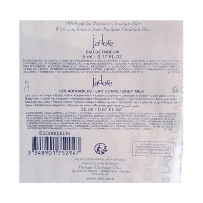 Kit Miniatura J'adore Eau de Parfum Feminino - Dior - Universo do Perfume