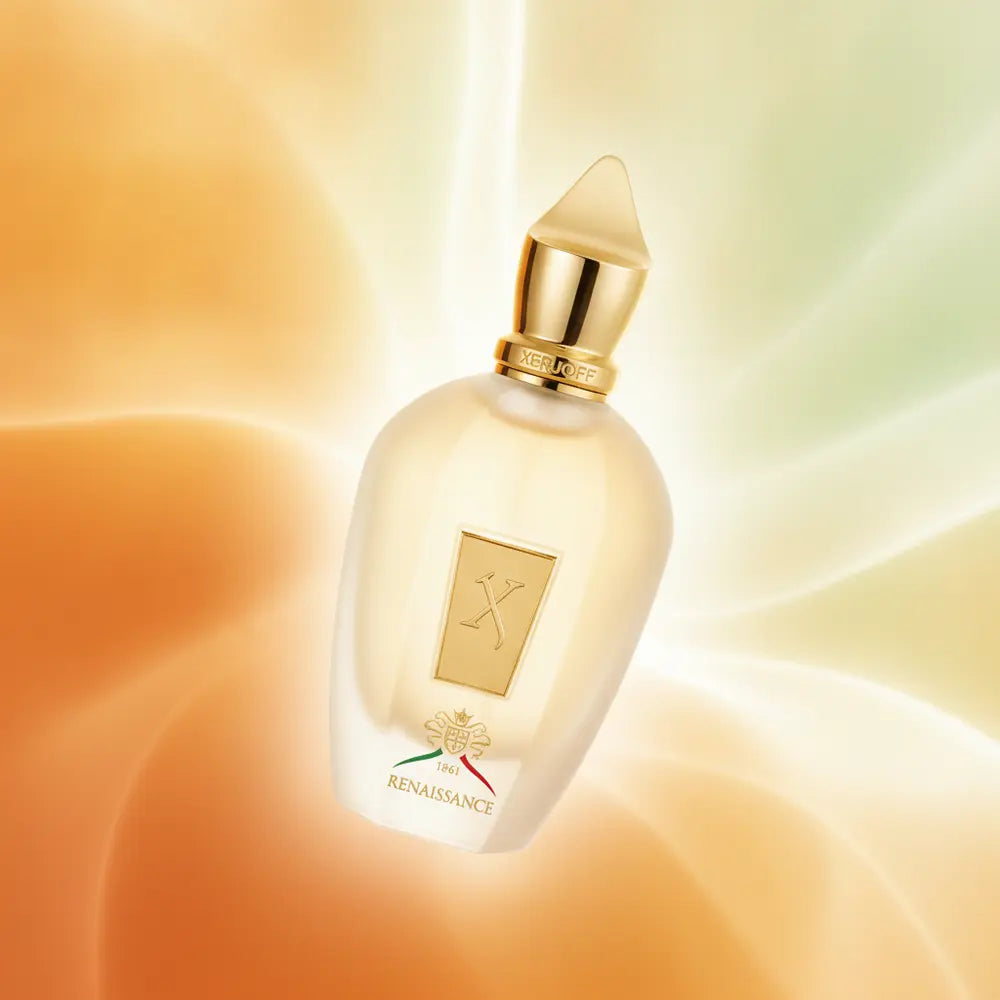 Perfume 1861 Renaissance Eau de Parfum Unissex - Xerjoff em composição atmosférica com iluminação sofisticada