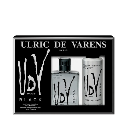 Kit Ulric de Varens Black Masculino Eau de Toilette + Desodorante - Ulric de Varens - Universo do Perfume