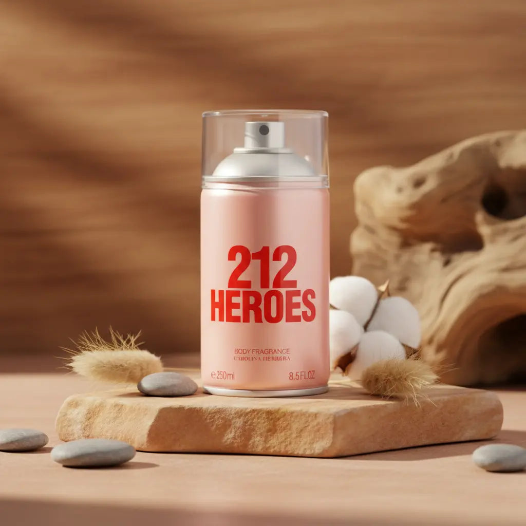 212 Heroes Body Spray Feminino - Carolina Herrera - Universo do Perfume