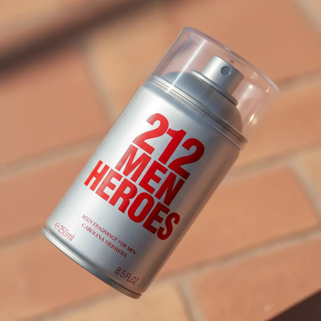 212 Men Heroes Body Spray Masculino - Carolina Herrera - Universo do Perfume