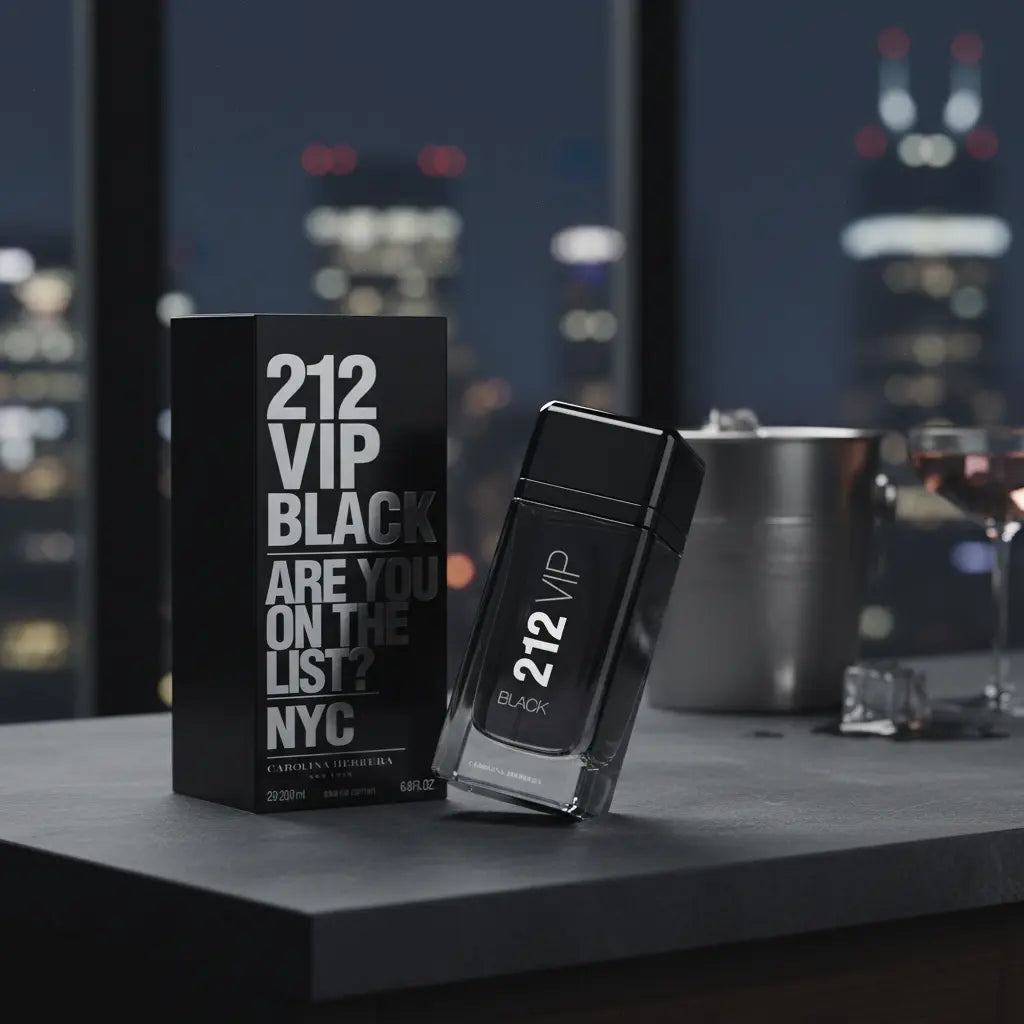 212 Vip Black Eau de Parfum Masculino - Carolina Herrera - Universo do Perfume