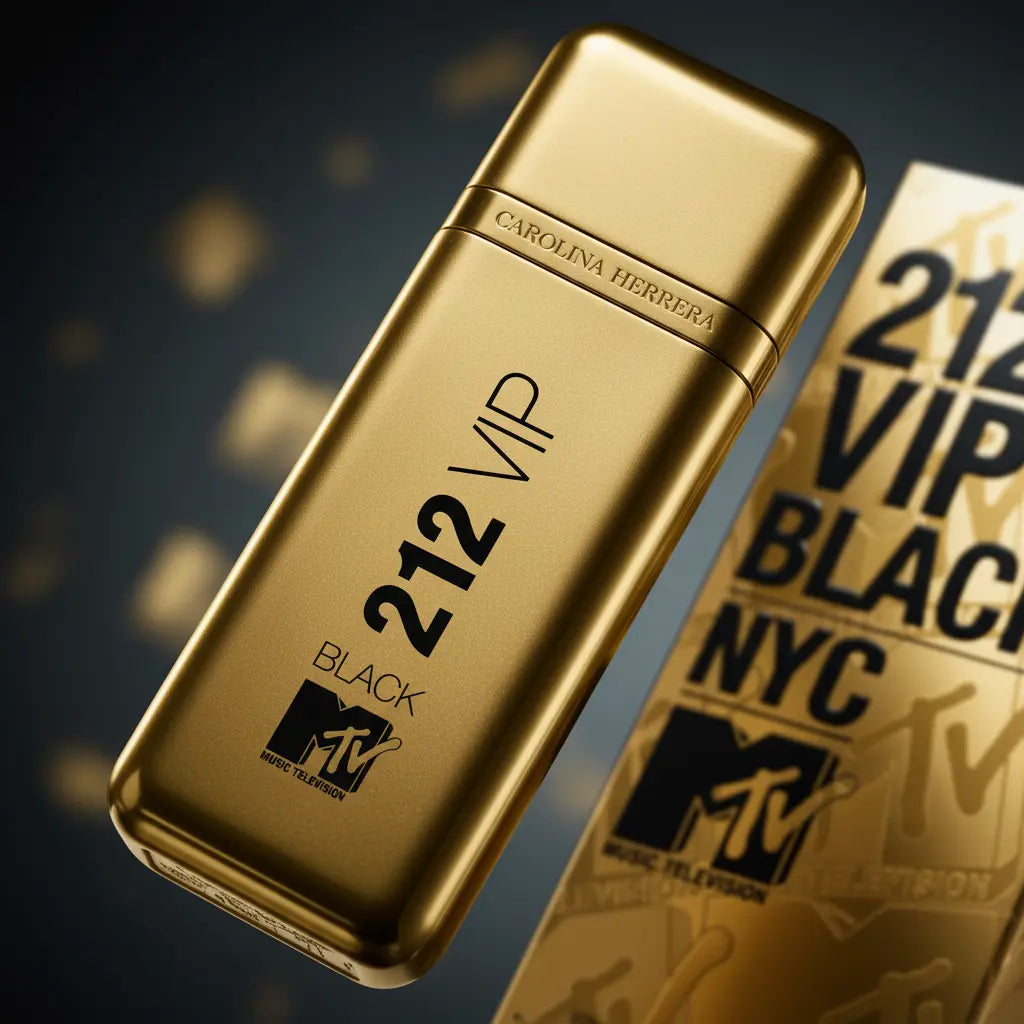 212 VIP Black NYC MTV Eau de Parfum Masculino - Carolina Herrera - Universo do Perfume