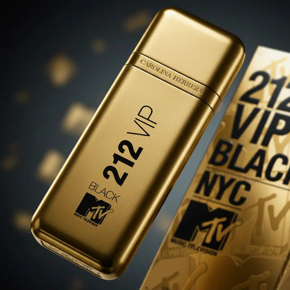 212 VIP Black NYC MTV Eau de Parfum Masculino - Carolina Herrera - Universo do Perfume
