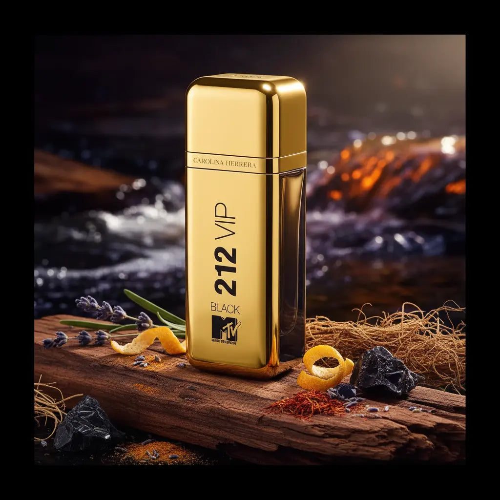 212 VIP Black NYC MTV Eau de Parfum Masculino - Carolina Herrera - Universo do Perfume
