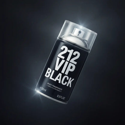 212 Vip Men Black Body Spray Masculino - Carolina Herrera - Universo do Perfume
