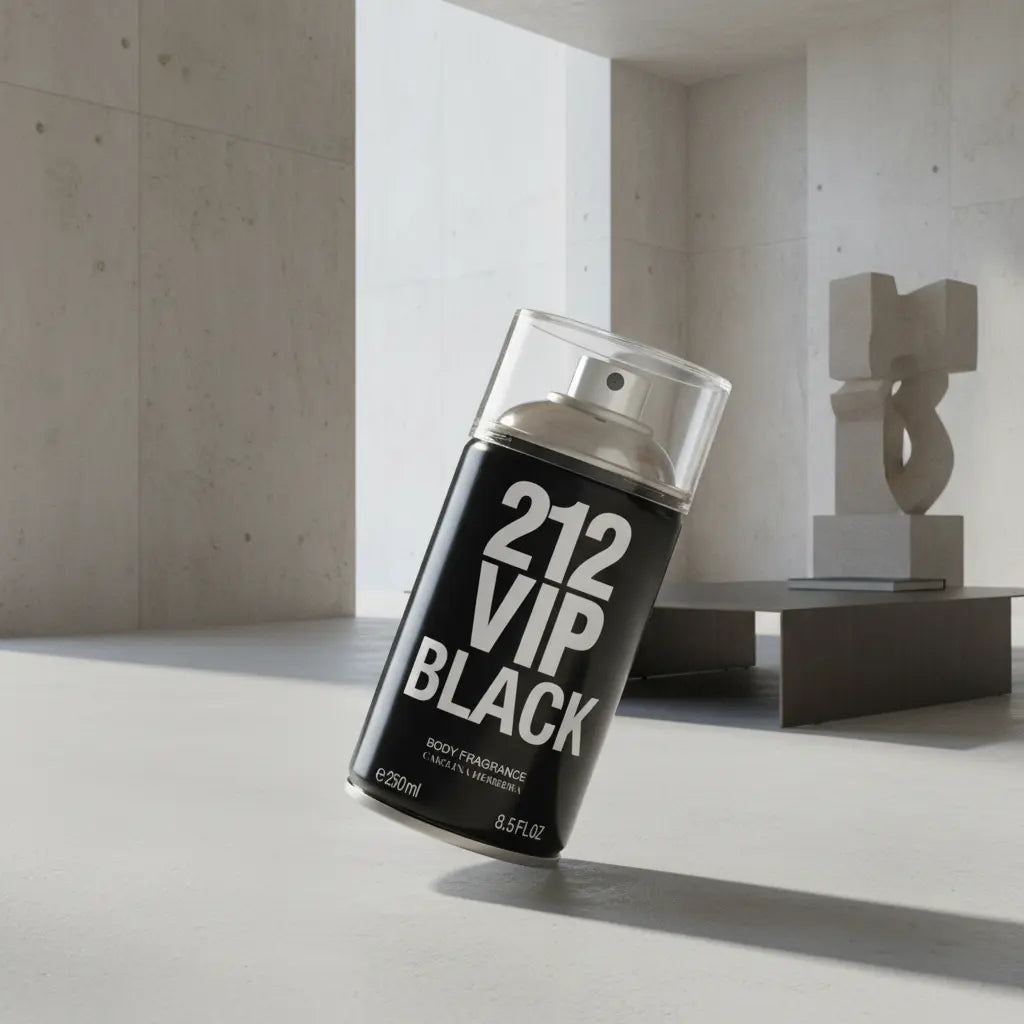 212 Vip Men Black Body Spray Masculino - Carolina Herrera - Universo do Perfume