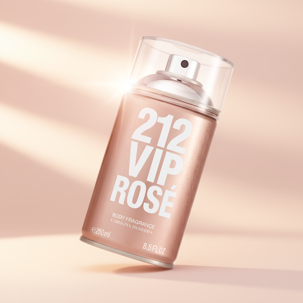 212 Vip Rosé Body Spray Feminino - Carolina Herrera - Universo do Perfume