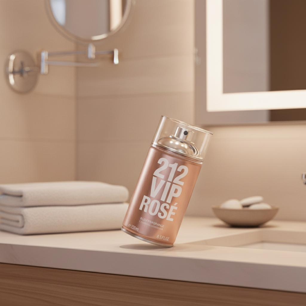 212 Vip Rosé Body Spray Feminino - Carolina Herrera - Universo do Perfume