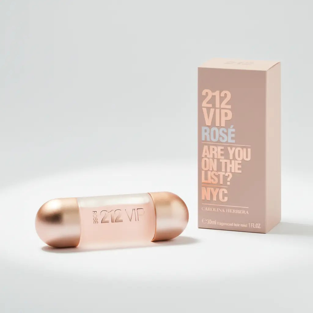 212 Vip Rosé Hair Mist Bruma Capilar Feminino - Carolina Herrera - Universo do Perfume
