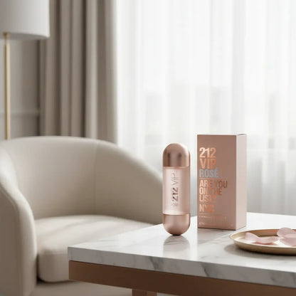 212 Vip Rosé Hair Mist Bruma Capilar Feminino - Carolina Herrera - Universo do Perfume
