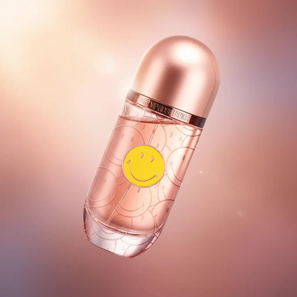 212 Vip Rose Smiley Eau de Parfum Feminino - Carolina Herrera - Universo do Perfume