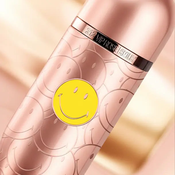 212 Vip Rose Smiley Eau de Parfum Feminino - Carolina Herrera - Universo do Perfume