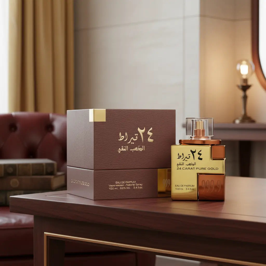 24 Carat Pure Gold Eau de Parfum Feminino - Lattafa - Universo do Perfume