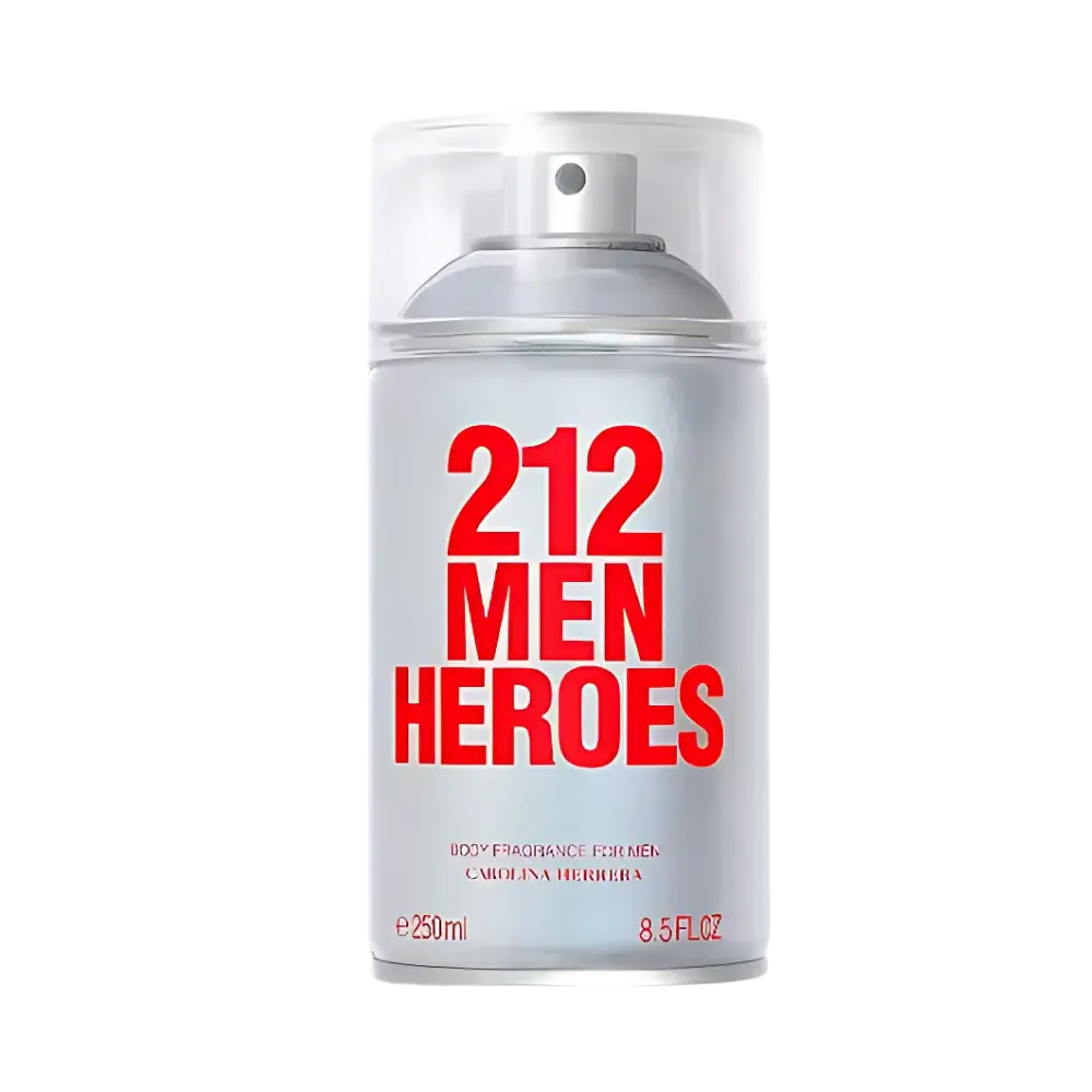 212 Men Heroes Body Spray Masculino - Carolina Herrera - Universo do Perfume