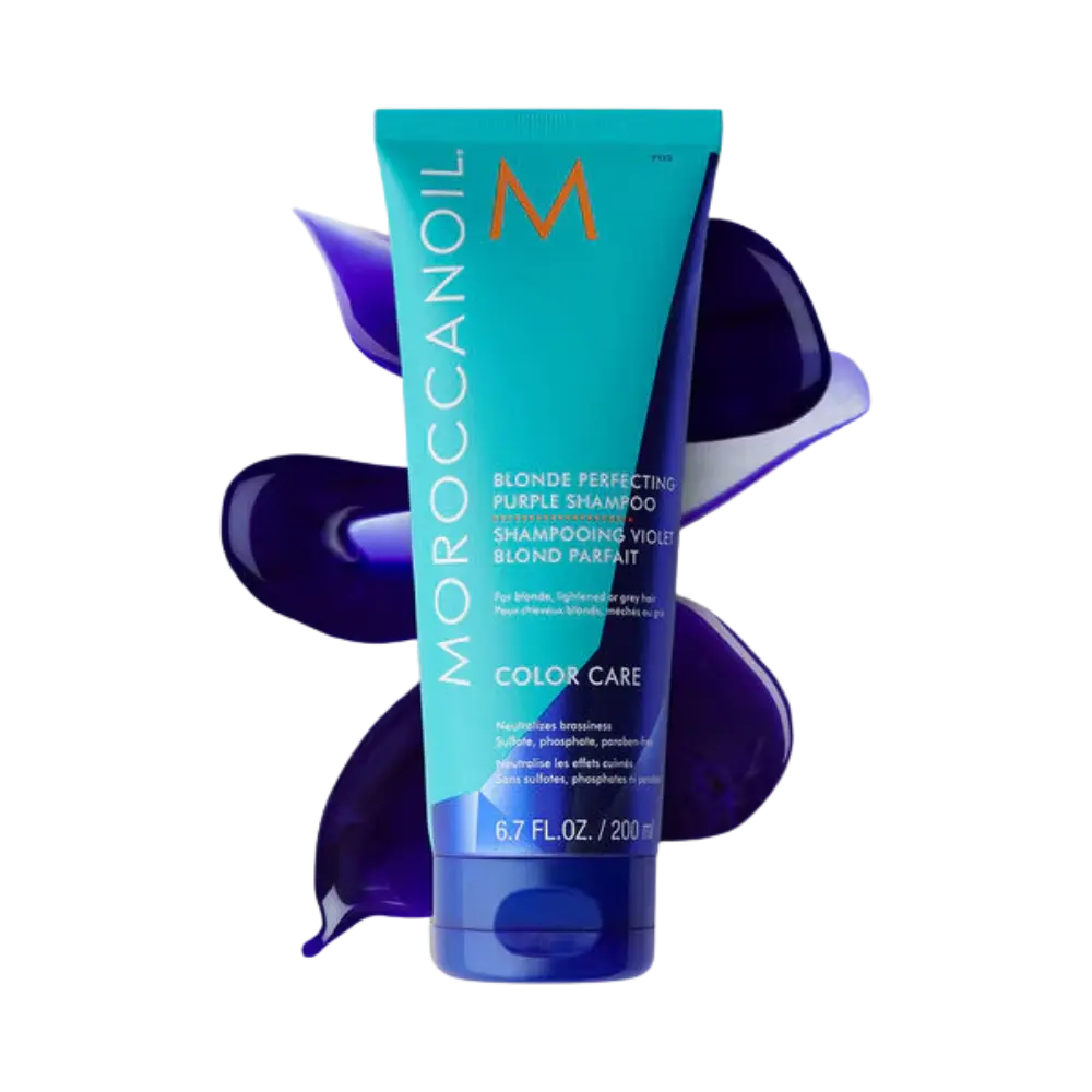 Shampoo Blonde Perfecting Purple Color Care 200ml - Moroccanoil - Universo do Perfume