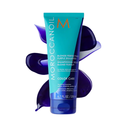 Shampoo Blonde Perfecting Purple Color Care 200ml - Moroccanoil - Universo do Perfume