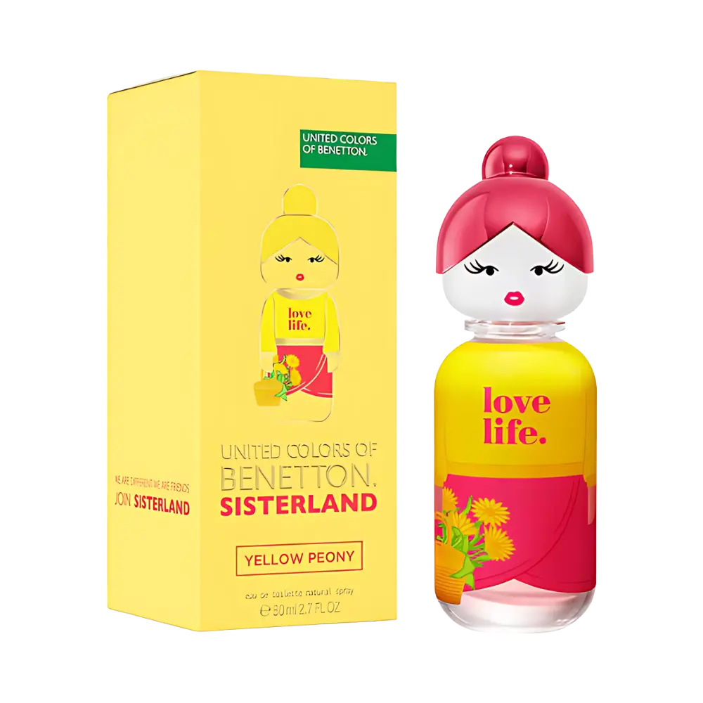 Sisterland Yellow Peony Eau de Toilette Feminino - Benetton - Universo do Perfume