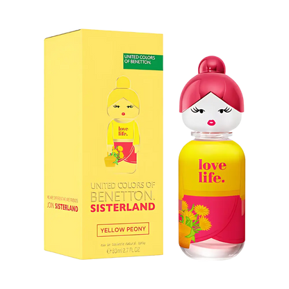 Sisterland Yellow Peony Eau de Toilette Feminino - Benetton - Universo do Perfume