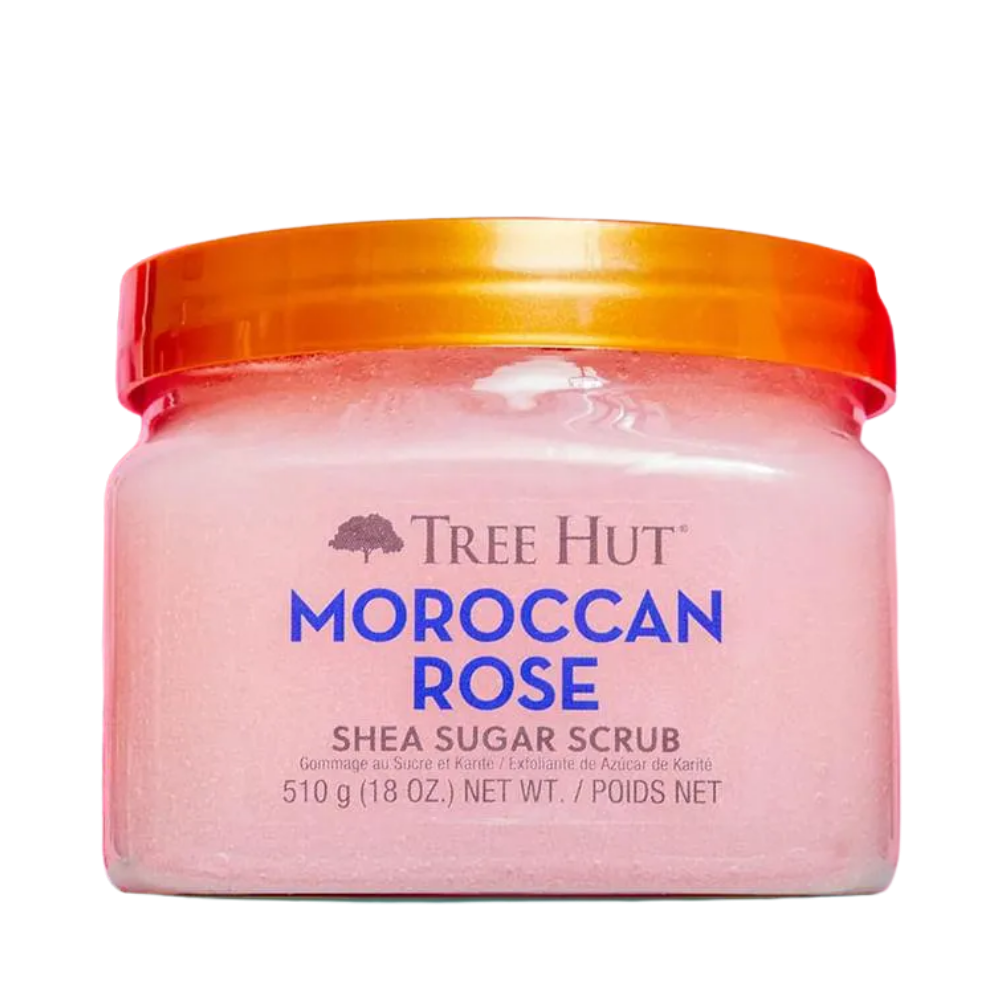 Moroccan Rose Shea Sugar Scrub Esfoliante Corporal - Tree Hut - Universo do Perfume