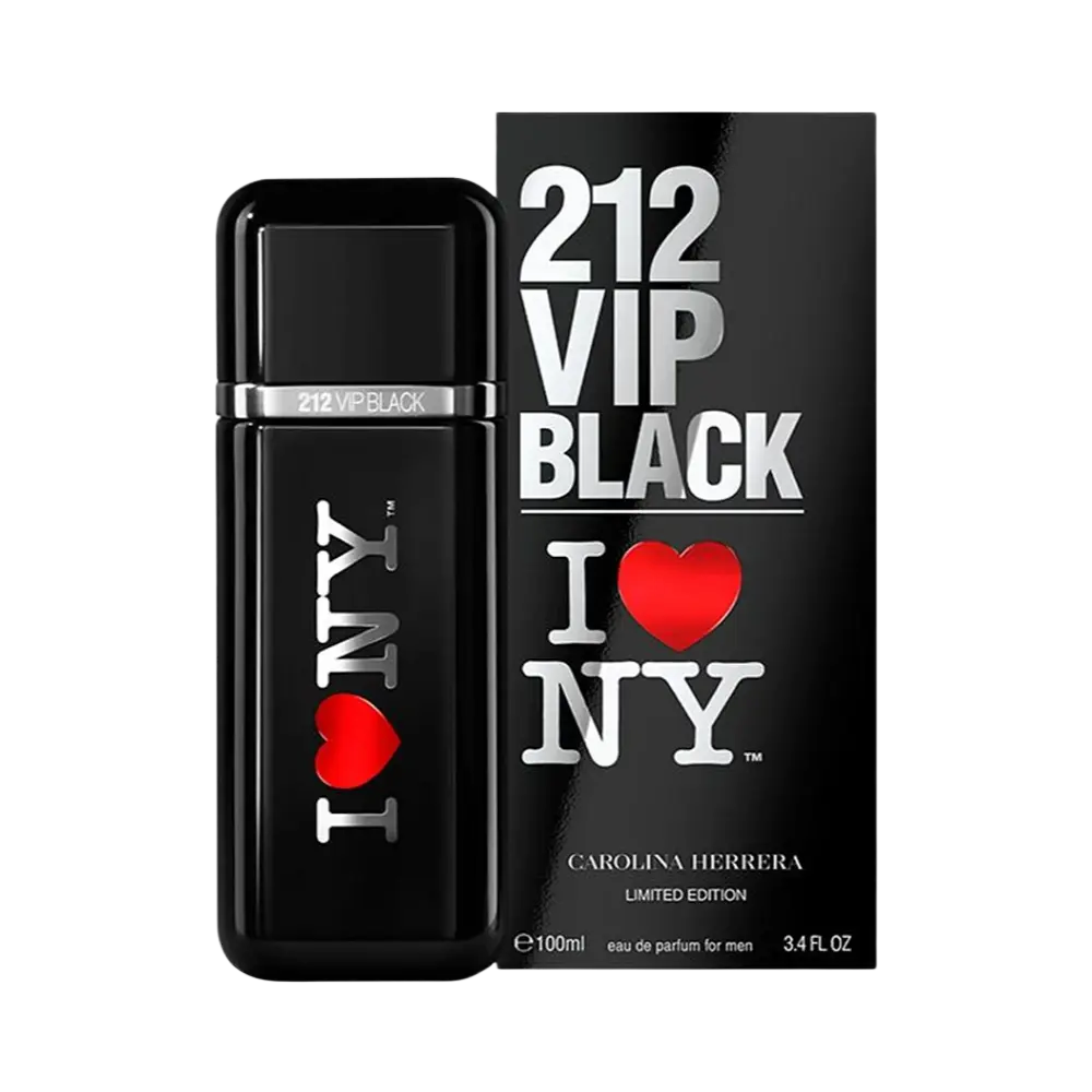 212 VIP Black I Love NY Eau de Parfum Masculino - Carolina Herrera - Universo do Perfume