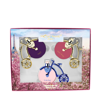 Kit Deserve Glamour + Pulcher Femme Luxe + Lovely Heart Luxe Eau de Parfum Feminino - Mont'Anne Parfums - Universo do Perfume