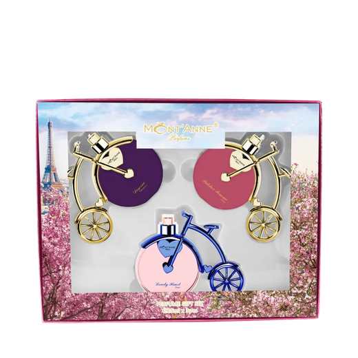 Kit Deserve Glamour + Pulcher Femme Luxe + Lovely Heart Luxe Eau de Parfum Feminino - Mont'Anne Parfums - Universo do Perfume