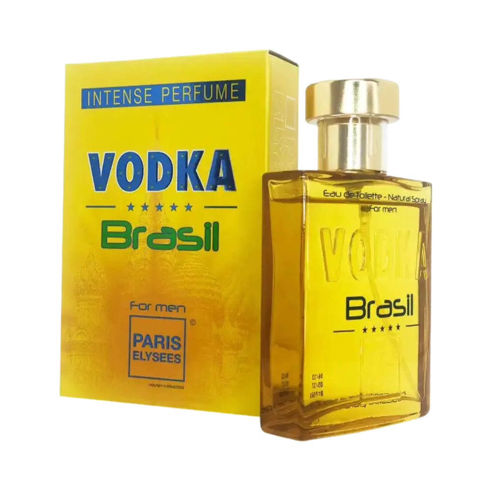 Vodka Brasil Amarelo For Men Eau de Toilette Masculino - Paris Elysees - Universo do Perfume