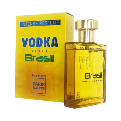 Vodka Brasil Amarelo For Men Eau de Toilette Masculino - Paris Elysees - Universo do Perfume