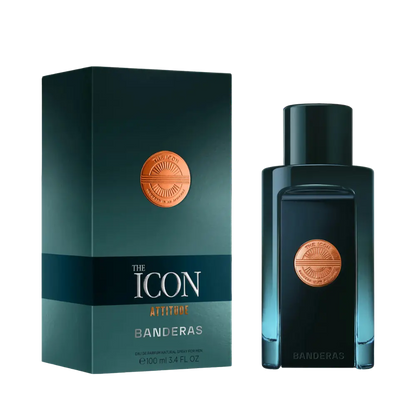 The Icon Attitude Eau de Parfum Masculino - Antonio Banderas - Universo do Perfume