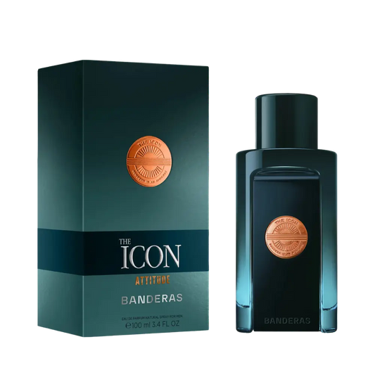 The Icon Attitude Eau de Parfum Masculino - Antonio Banderas - Universo do Perfume