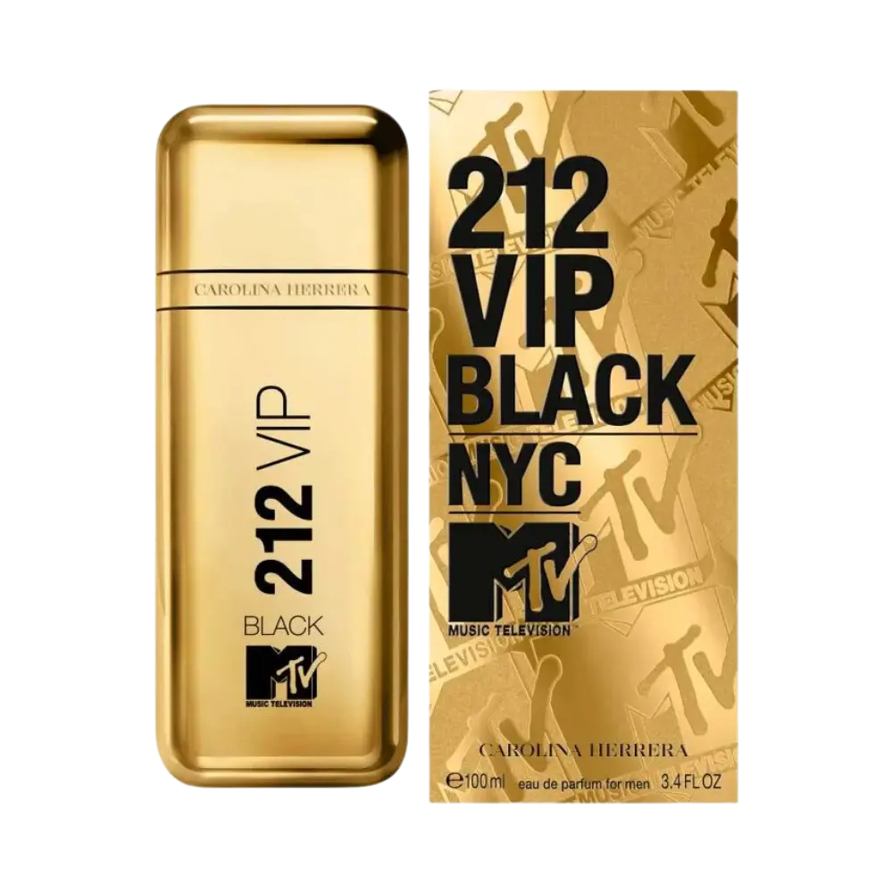 212 VIP Black NYC MTV Eau de Parfum Masculino - Carolina Herrera - Universo do Perfume