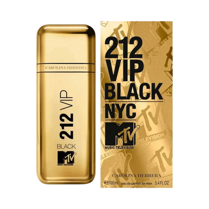 212 VIP Black NYC MTV Eau de Parfum Masculino - Carolina Herrera - Universo do Perfume