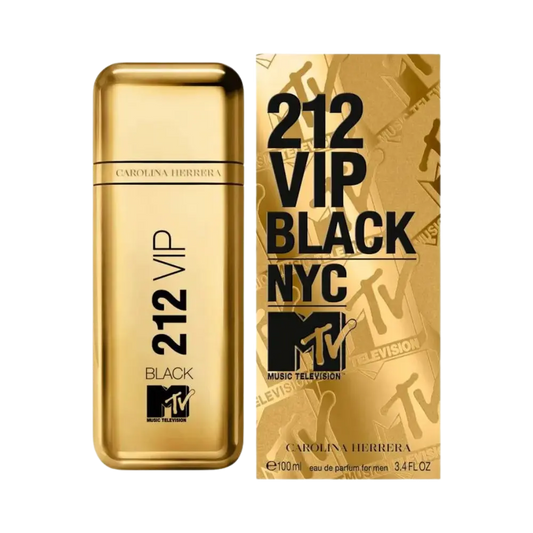 212 VIP Black NYC MTV Eau de Parfum Masculino - Carolina Herrera - Universo do Perfume