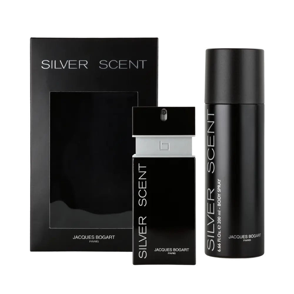 Kit Silver Scent Masculino Eau de Toilette + Body Spray Masculino - Jacques Bogart - Universo do Perfume