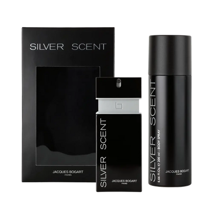 Kit Silver Scent Masculino Eau de Toilette + Body Spray Masculino - Jacques Bogart - Universo do Perfume