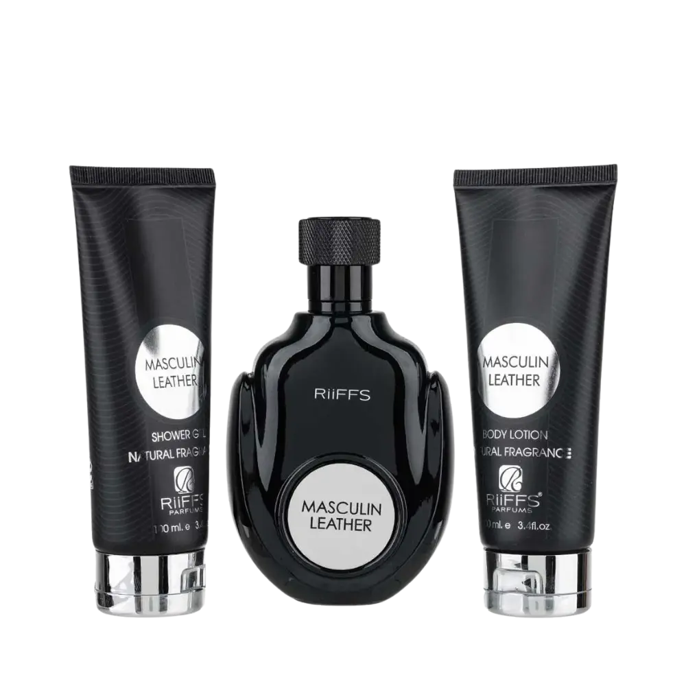 Kit Masculin Leather Eau de Parfum Masculino - Riiffs - Universo do Perfume